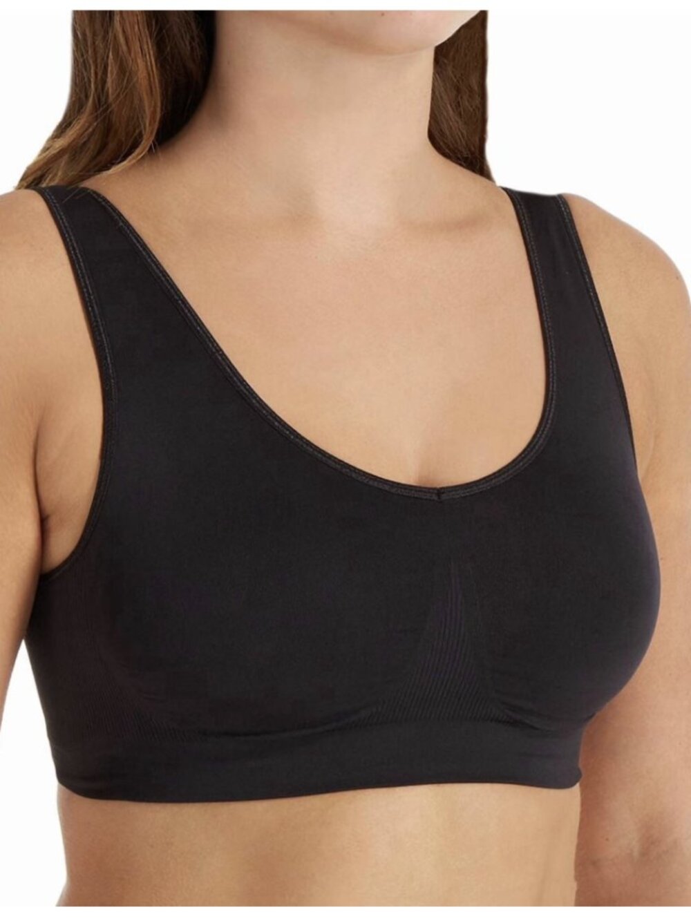 Bali One Smooth U Support Bralette Black XL NWOT